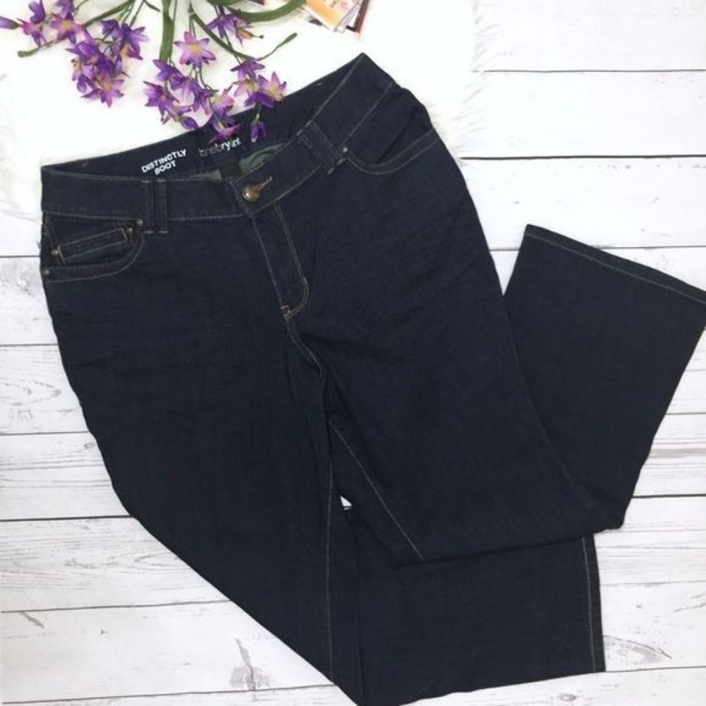 🛍️ Lane Bryant Dark Wash Blue Jeans Plus Size 14 Petite Distinctly Boot